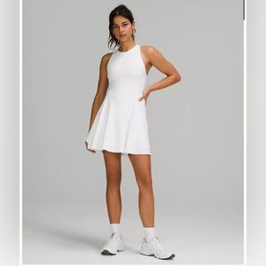 NWT. Lulu lemon white active dress. With pocket!